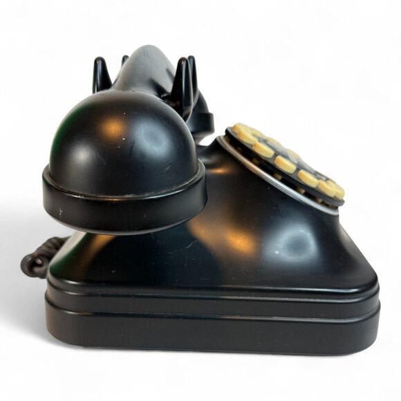 Vintage 1950s Style Retro Black Touch Tone Telephone With Flash & Redial Buttons - Picture 3 of 9